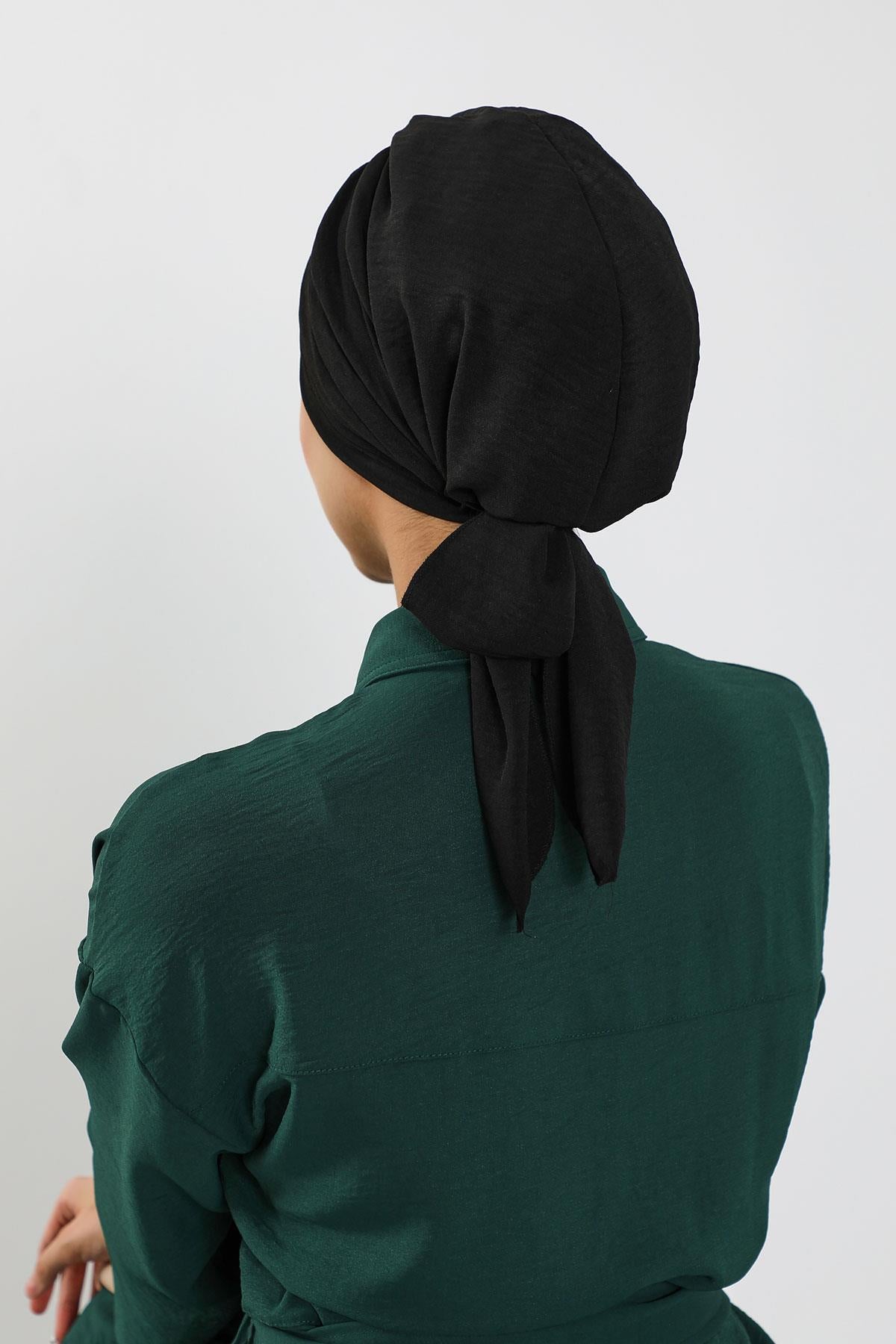 Soft Pleated Aerobin Bonnet Head Covering