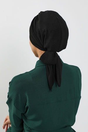 Soft Pleated Aerobin Bonnet Head Covering