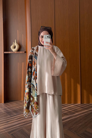 Relaxed Modal Two-Piece Pant Set — TAŞ