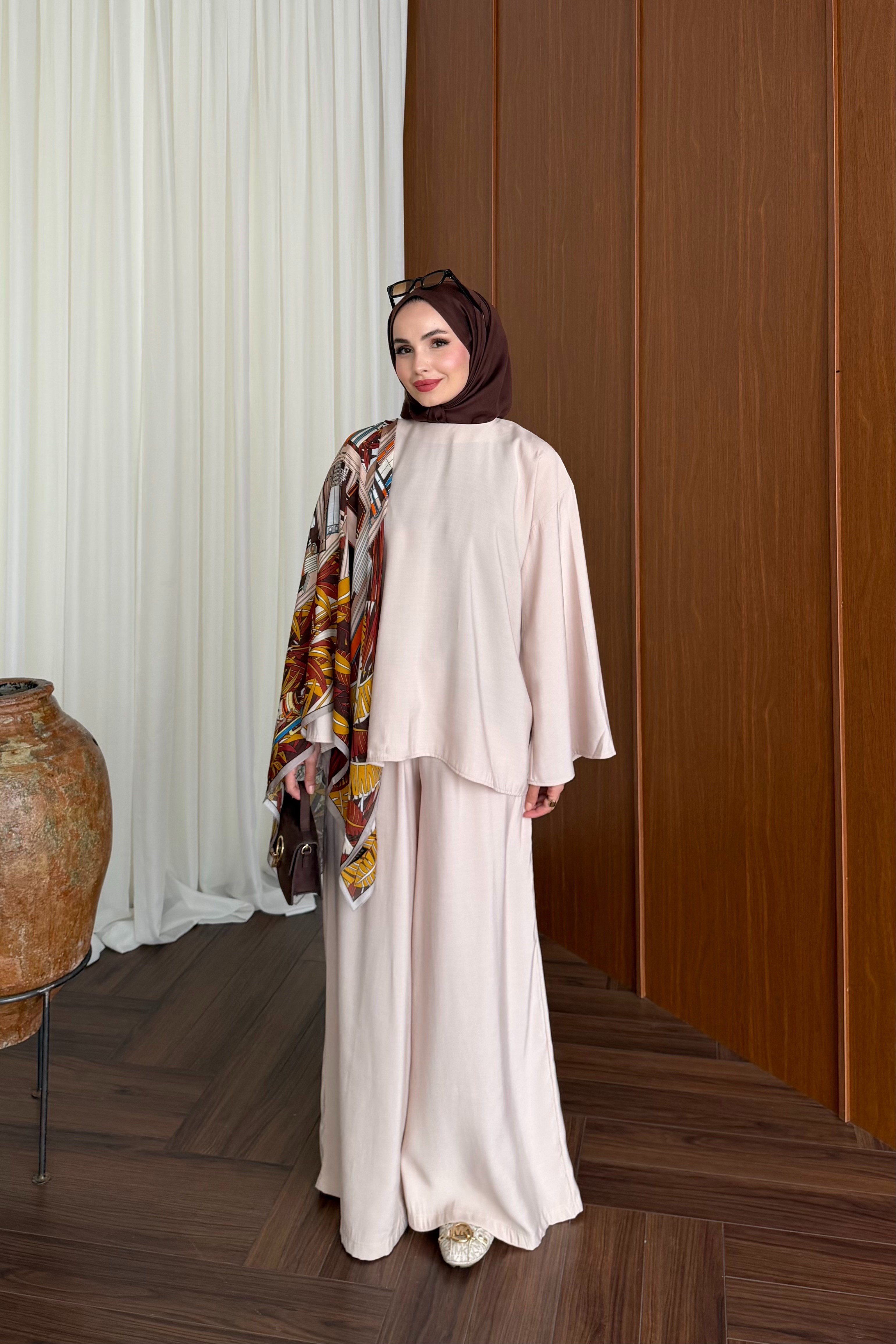 Relaxed Modal Two-Piece Pant Set — TAŞ