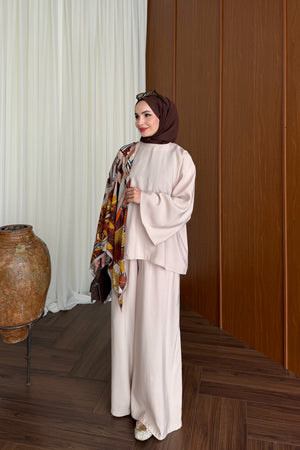 Relaxed Modal Two-Piece Pant Set — TAŞ