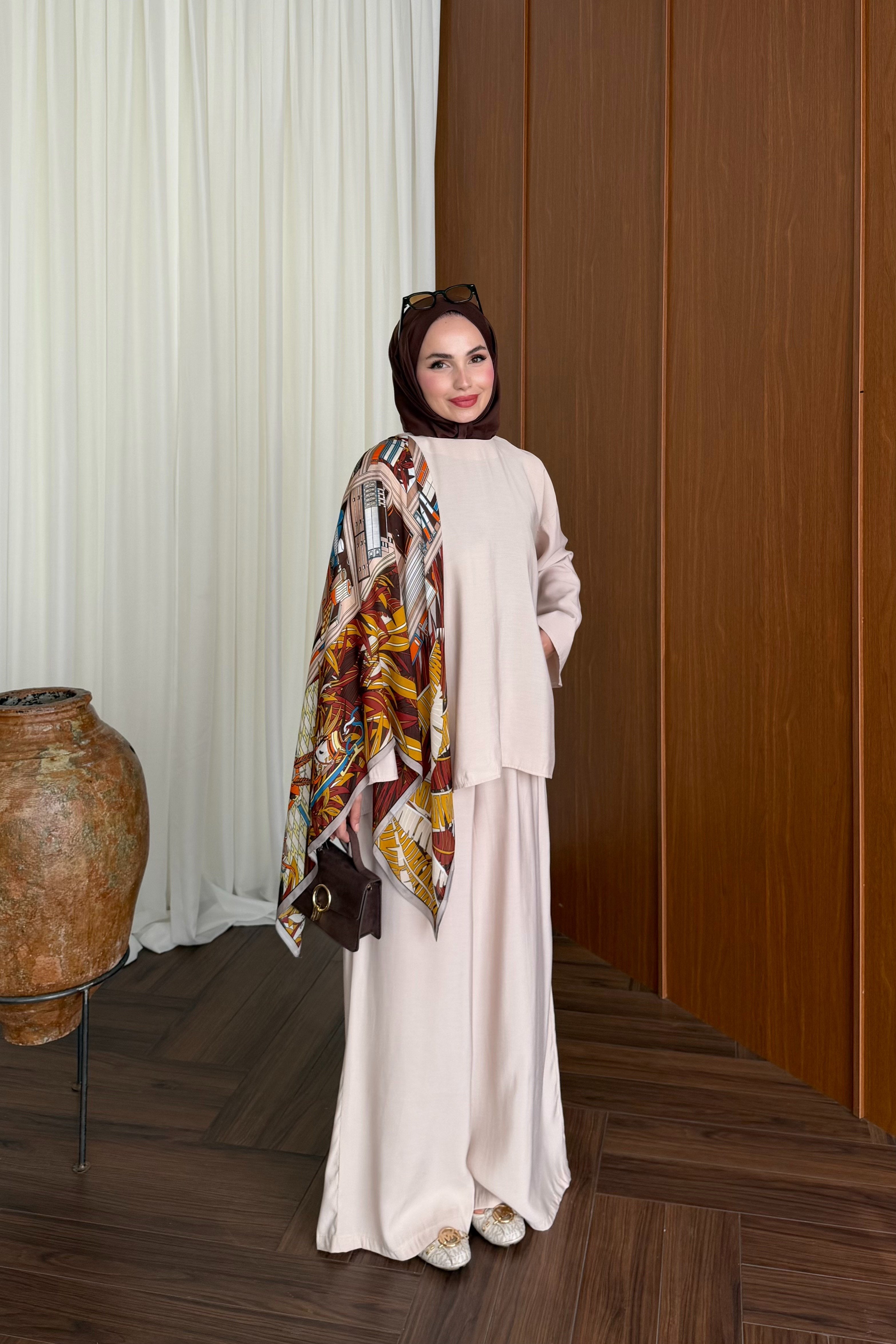 Relaxed Modal Two-Piece Pant Set — TAŞ