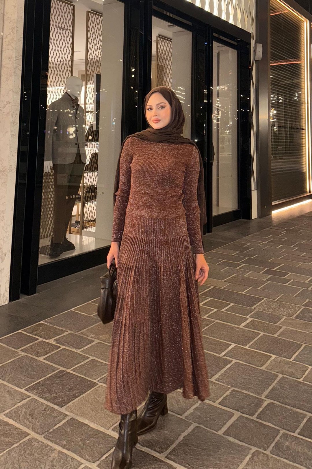  فستان لامع فخم طويل – DR001