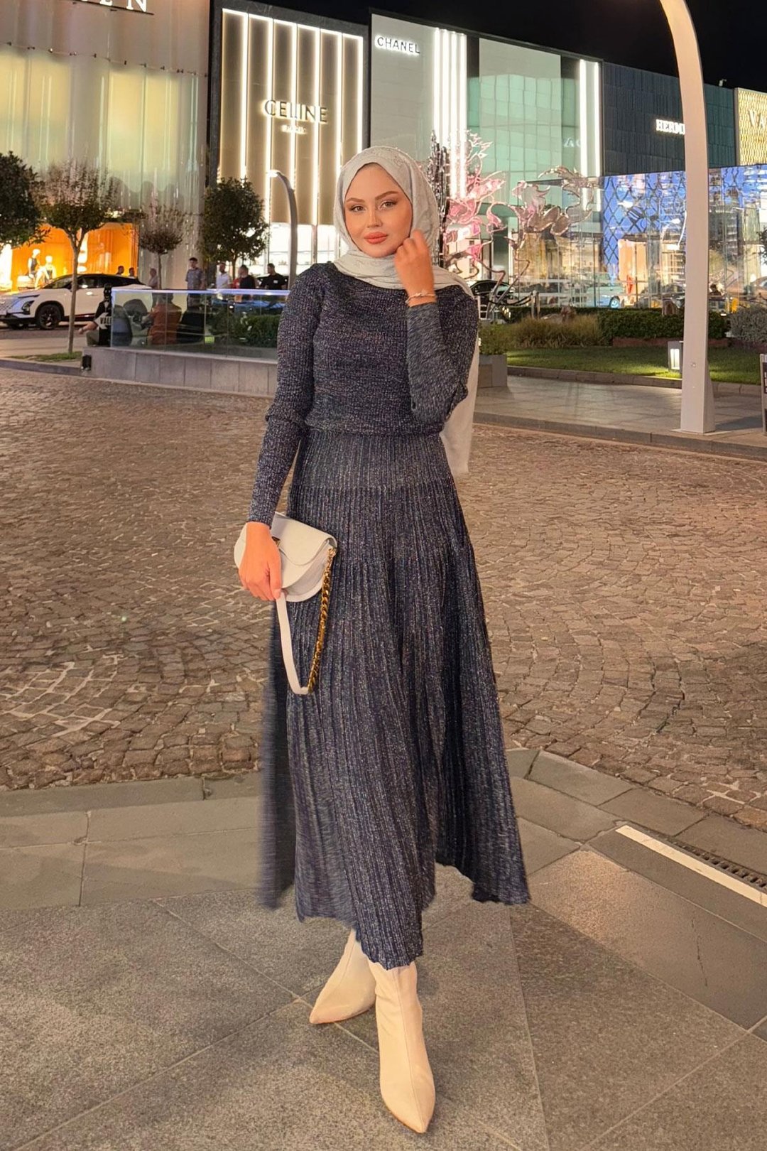  فستان لامع فخم طويل – DR001