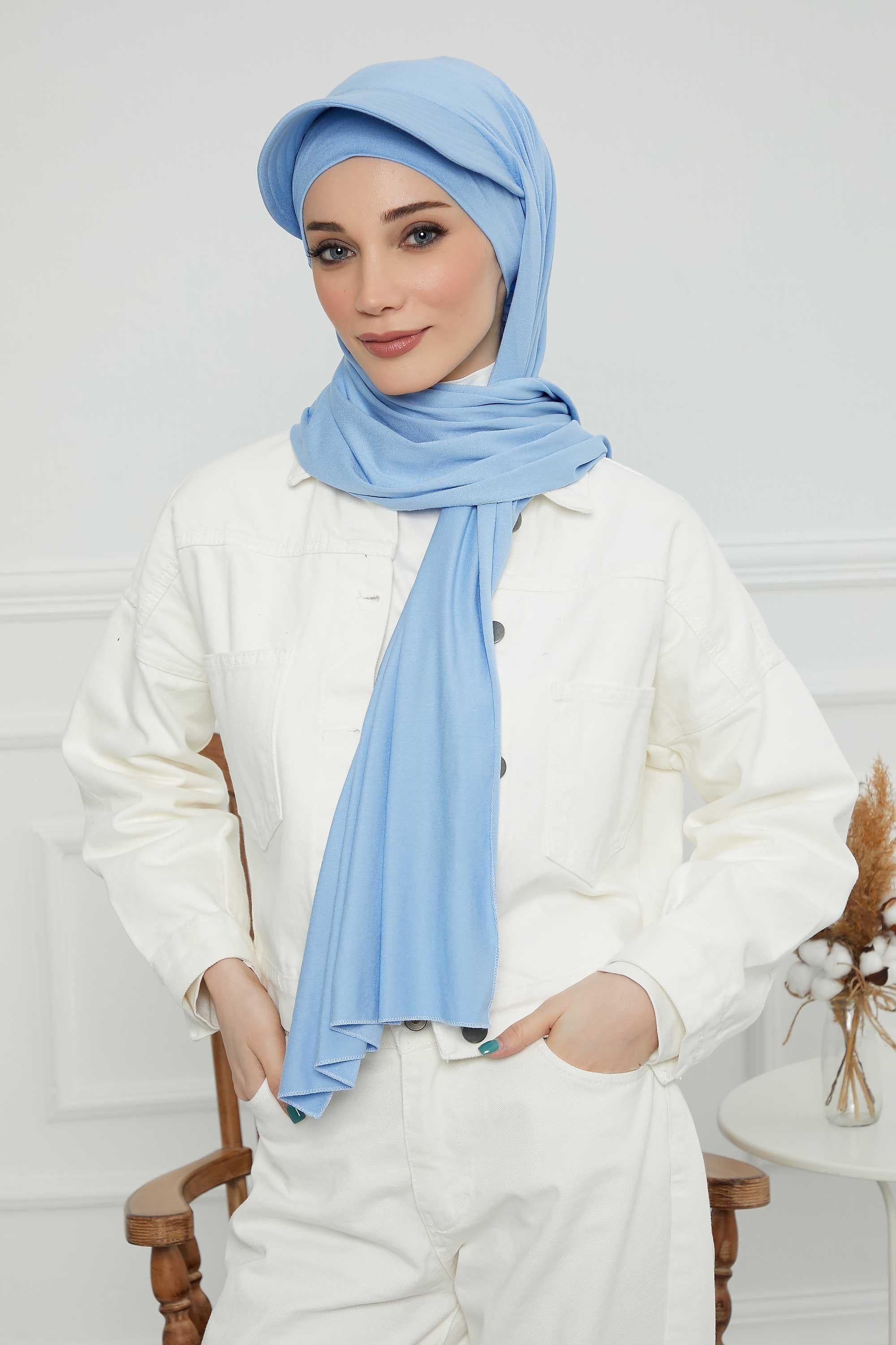 Jersey Visor Hooded Shawl