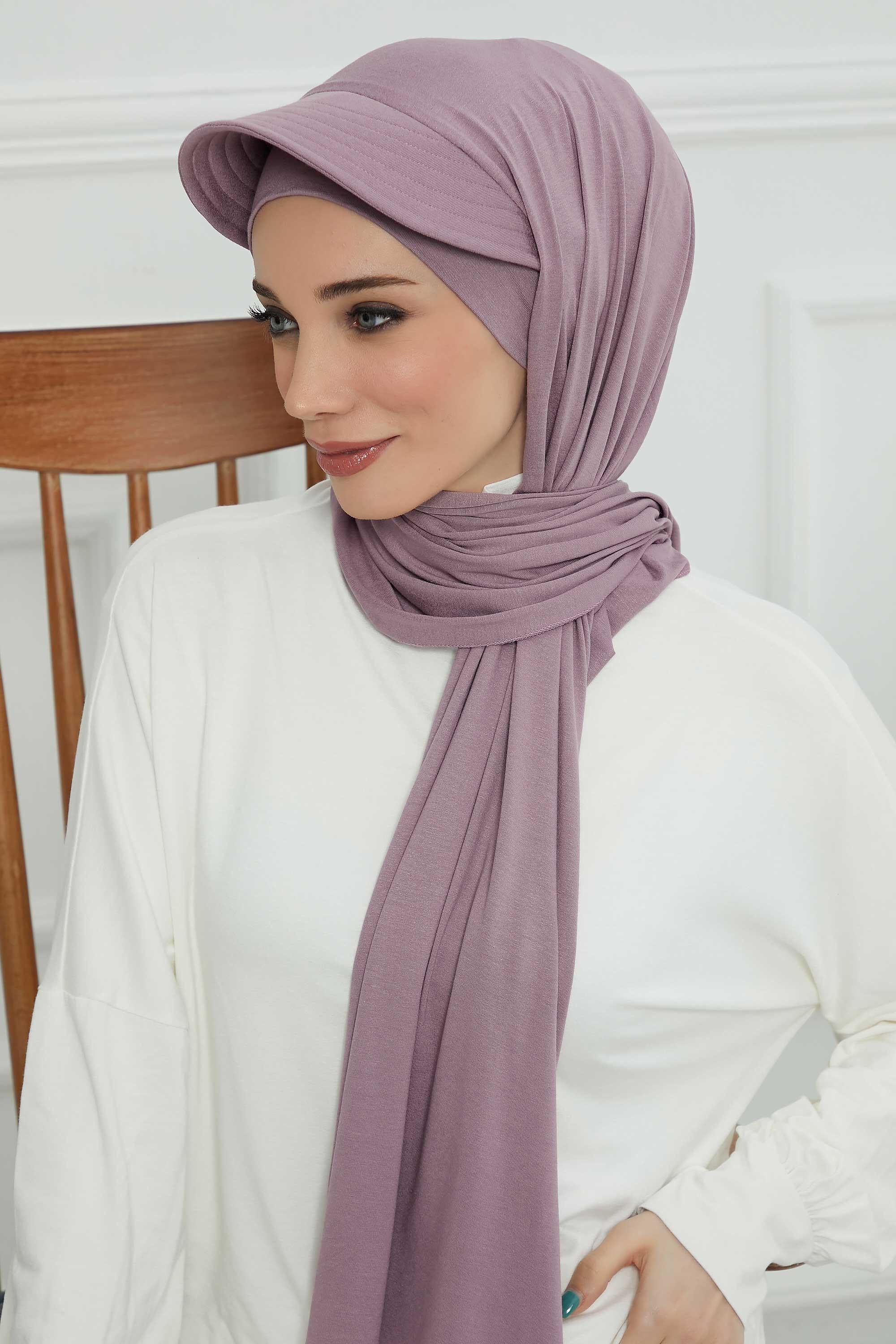 Jersey Visor Hooded Shawl