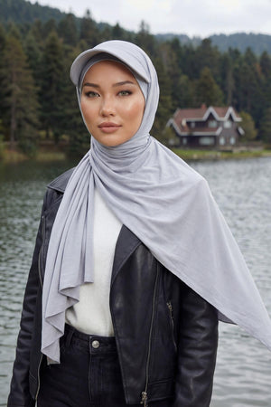Jersey Visor Hooded Shawl