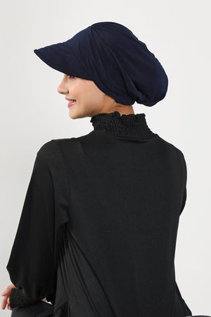 Modest Swim Bonnet with Visor – Water-Resistant & Quick-Dry