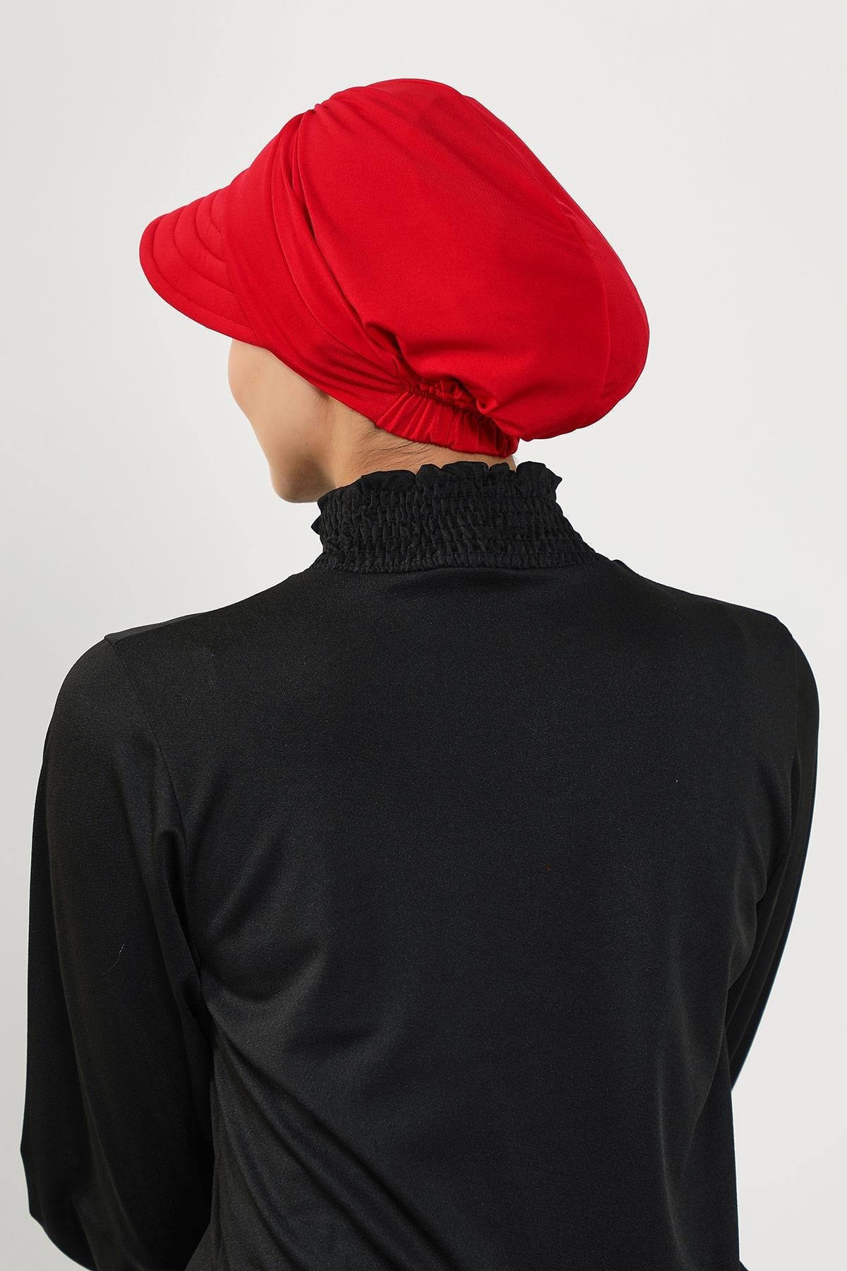 Modest Swim Bonnet with Visor – Water-Resistant & Quick-Dry