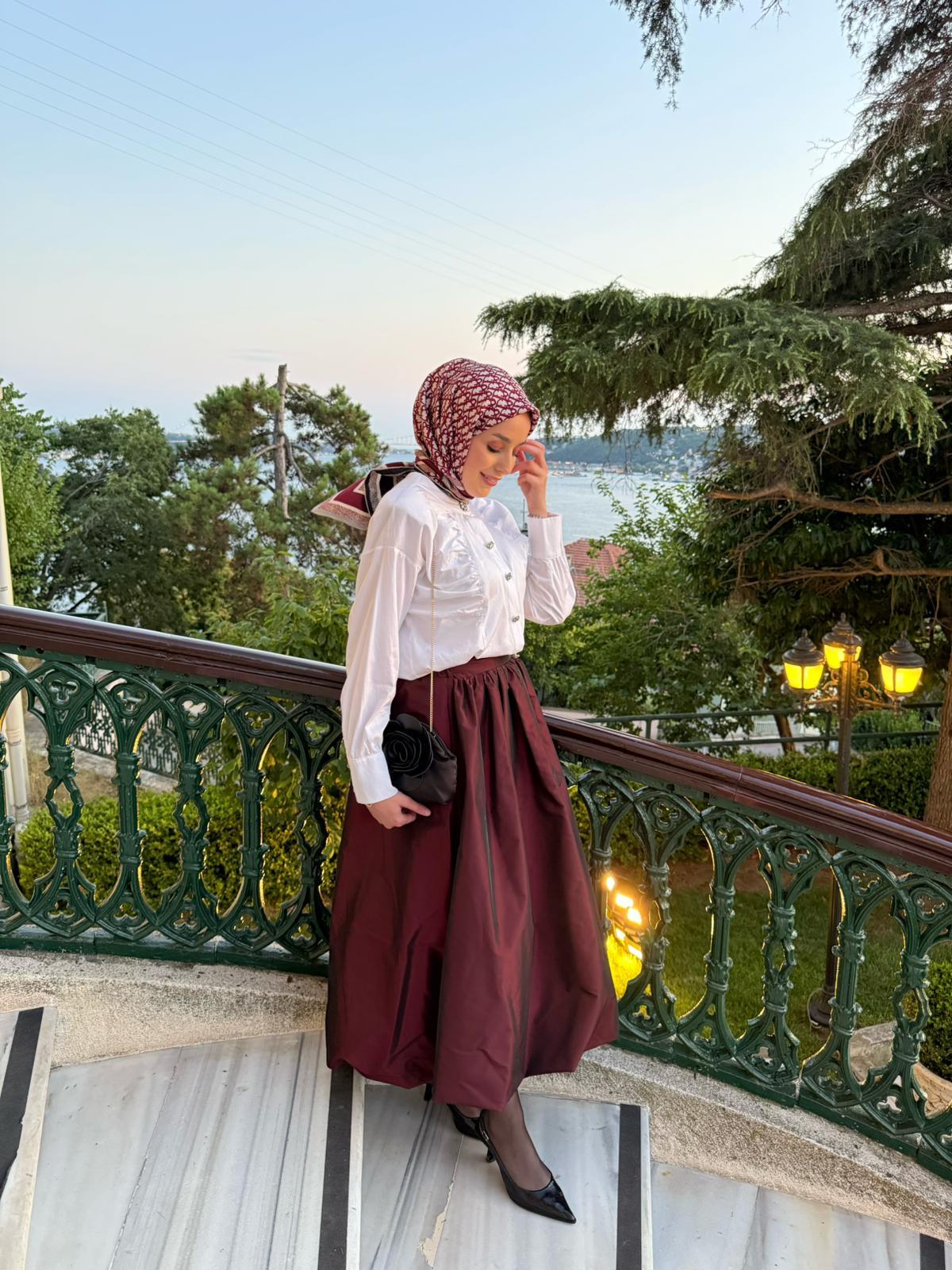 Luxury Taffeta Balloon Skirt