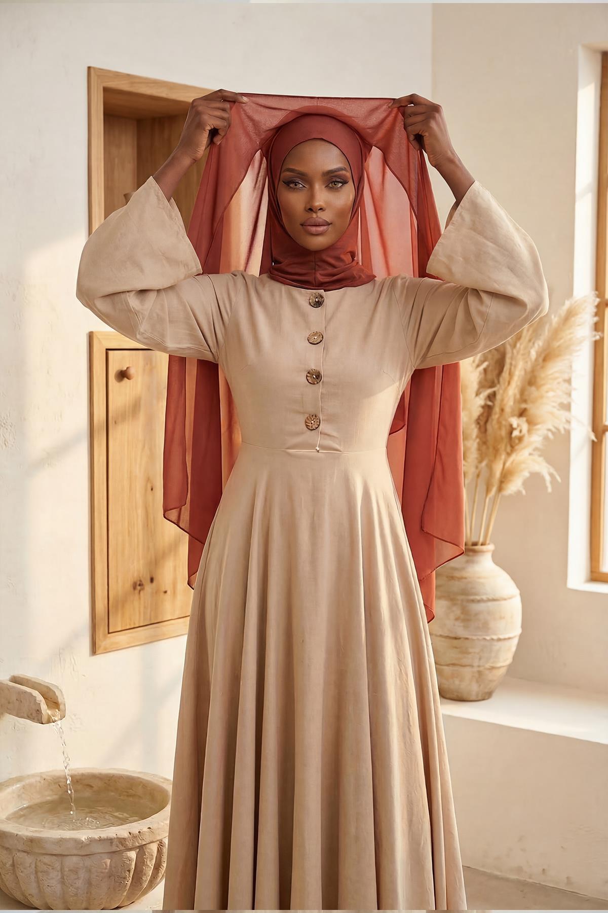Practical Bonneted Chiffon Shawl
