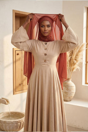 Practical Bonneted Chiffon Shawl