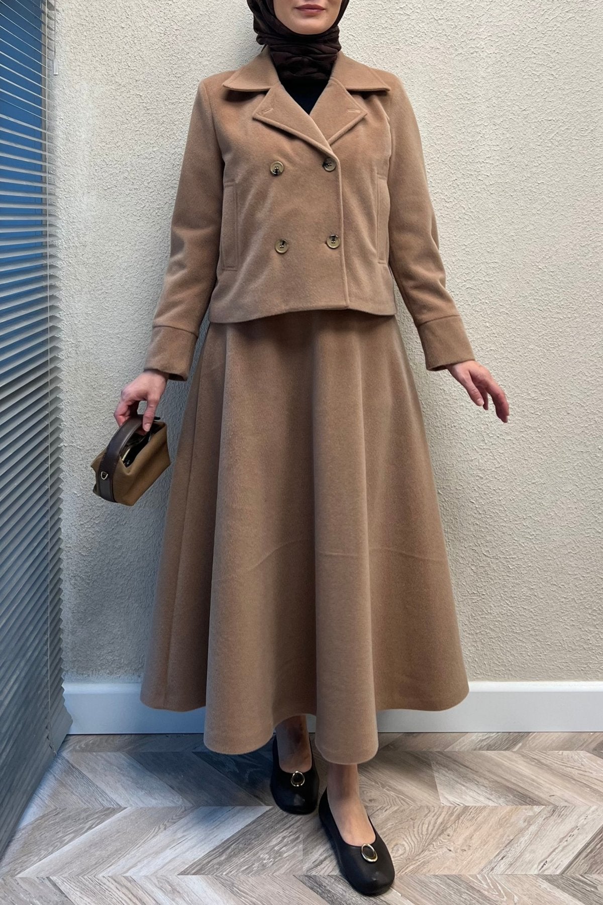 Luxury Winter Set in Lined Wool Fabric (SK018)