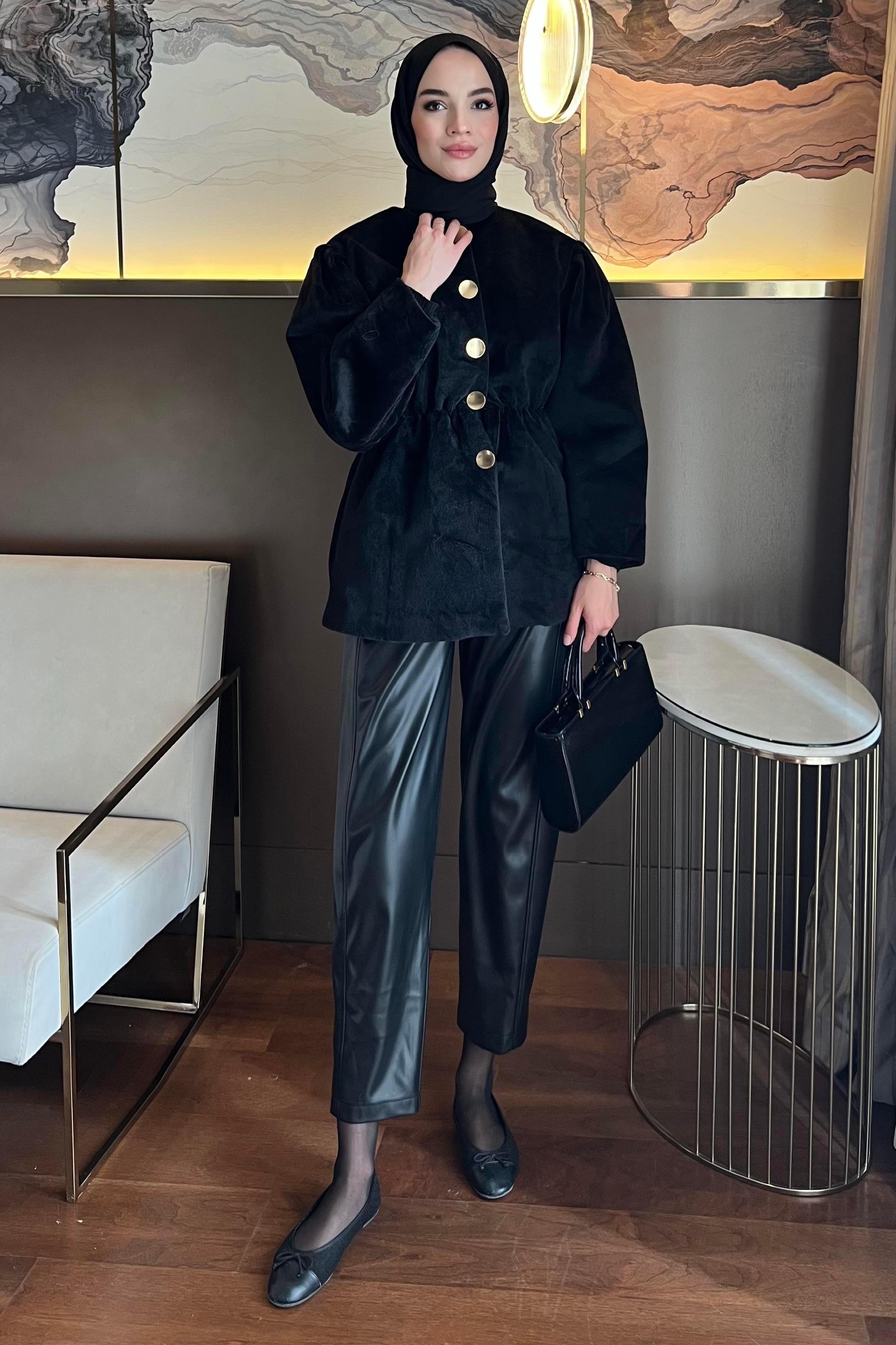 Soft Drawstring Coat JK017