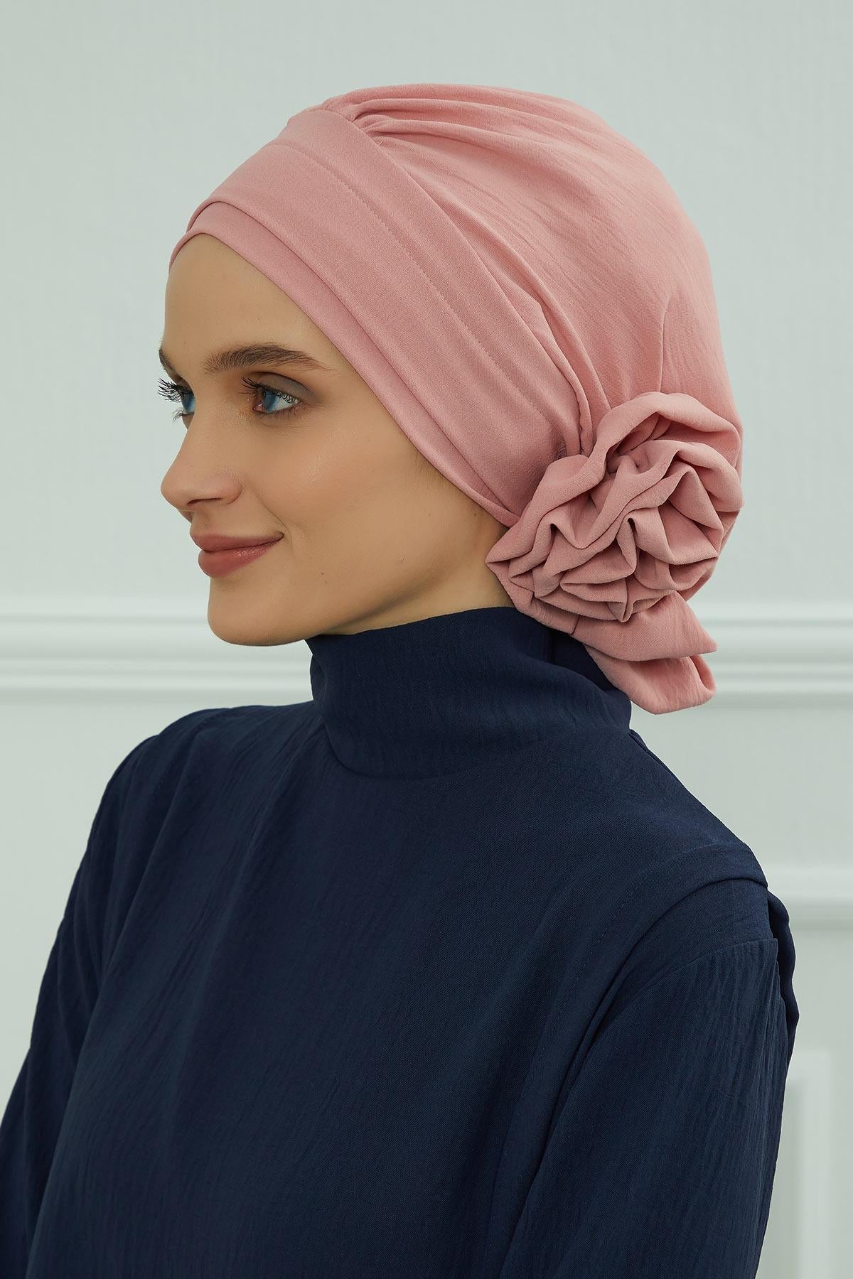 Ready-to-Wear Aerobin Turban with Rosette Detail