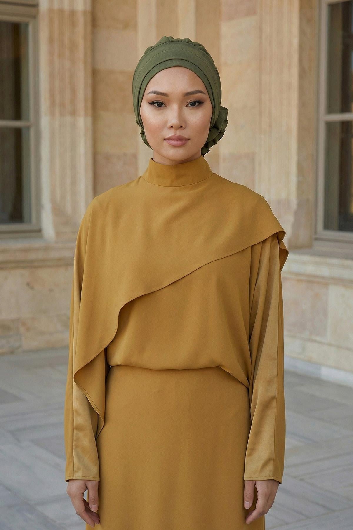 Ready-to-Wear Aerobin Turban with Rosette Detail