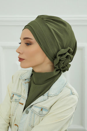 Ready-to-Wear Aerobin Turban with Rosette Detail