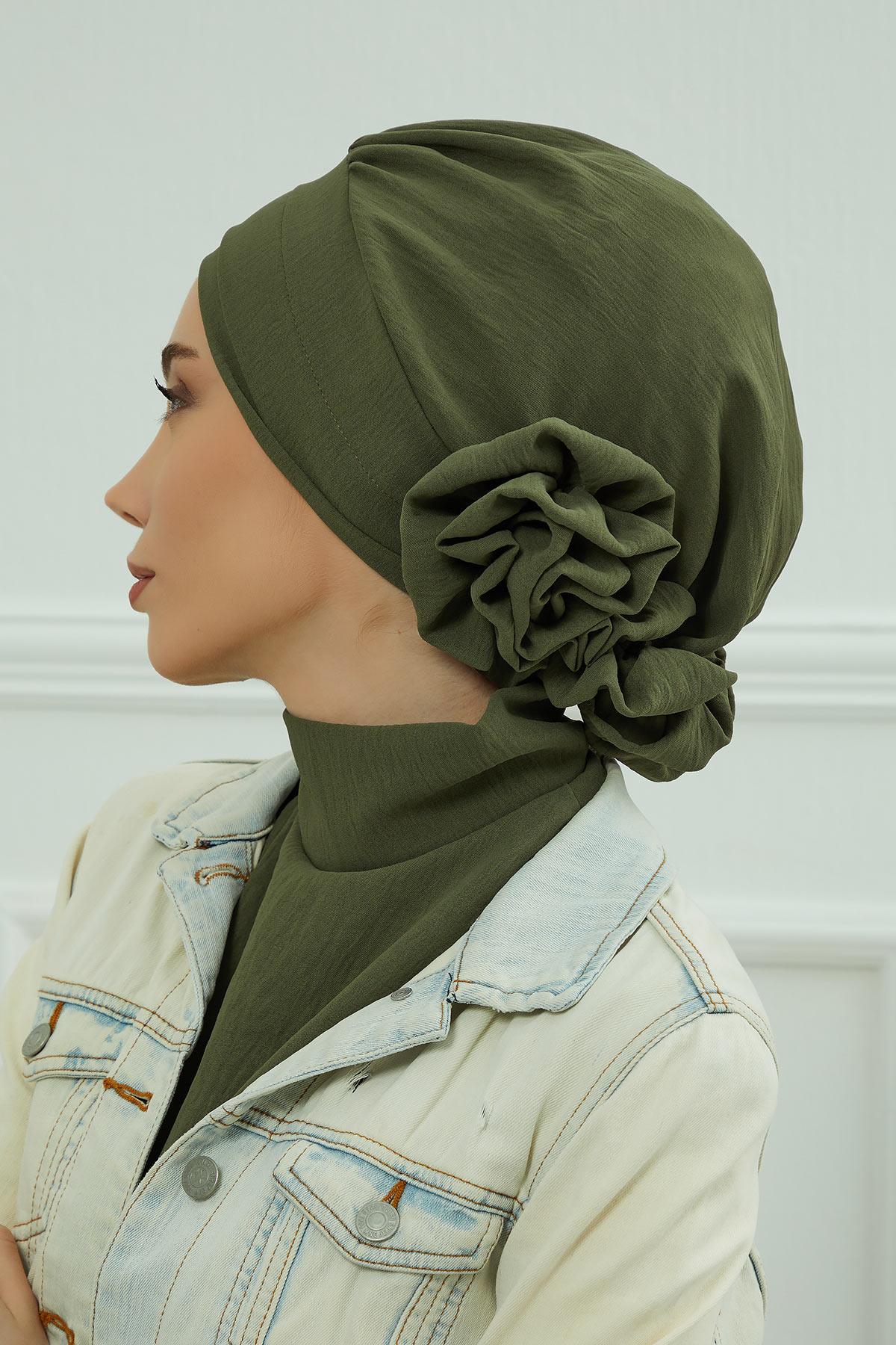 Ready-to-Wear Aerobin Turban with Rosette Detail