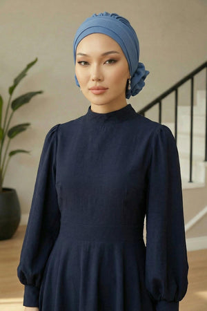 Ready-to-Wear Aerobin Turban with Rosette Detail