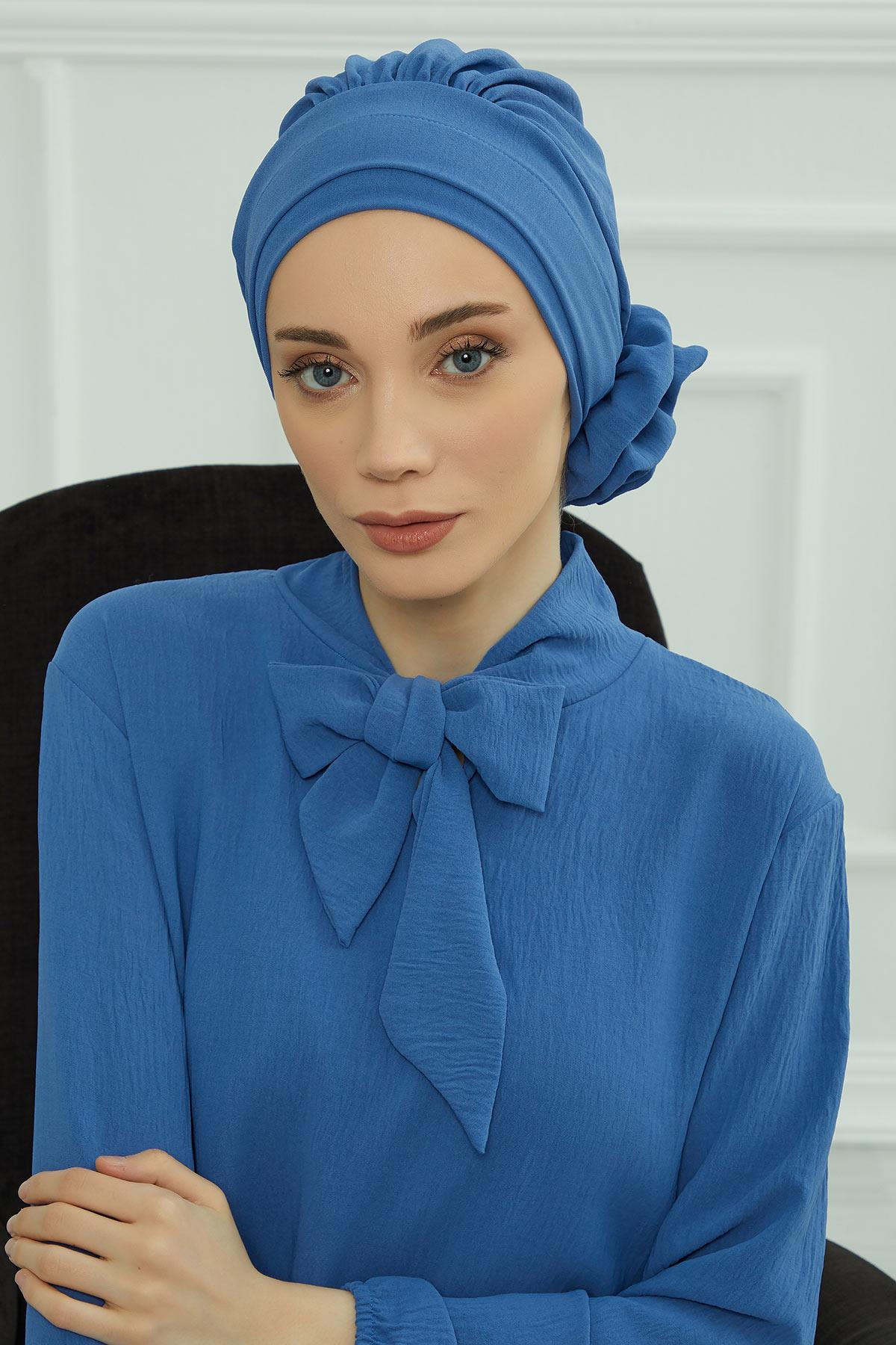 Ready-to-Wear Aerobin Turban with Rosette Detail