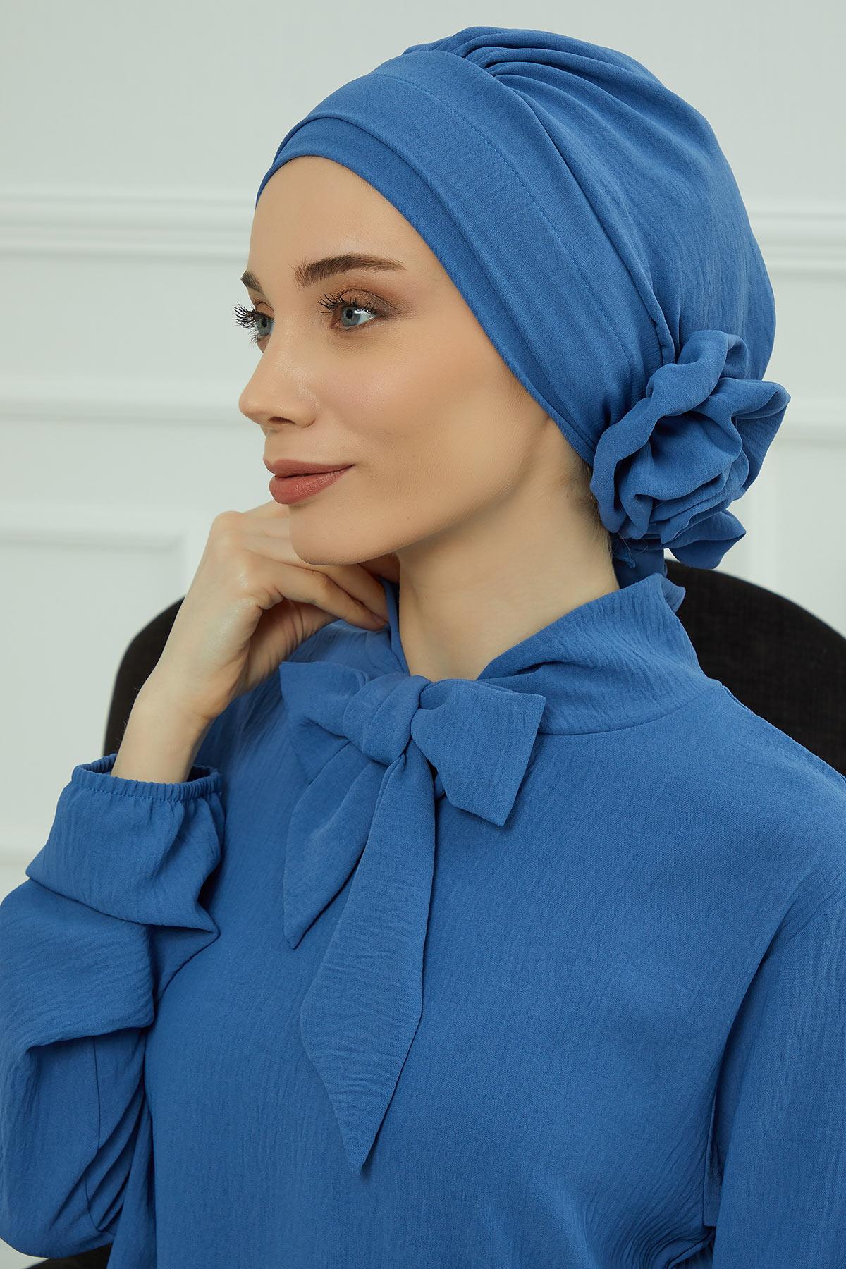 Ready-to-Wear Aerobin Turban with Rosette Detail