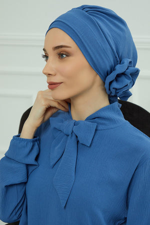 Ready-to-Wear Aerobin Turban with Rosette Detail