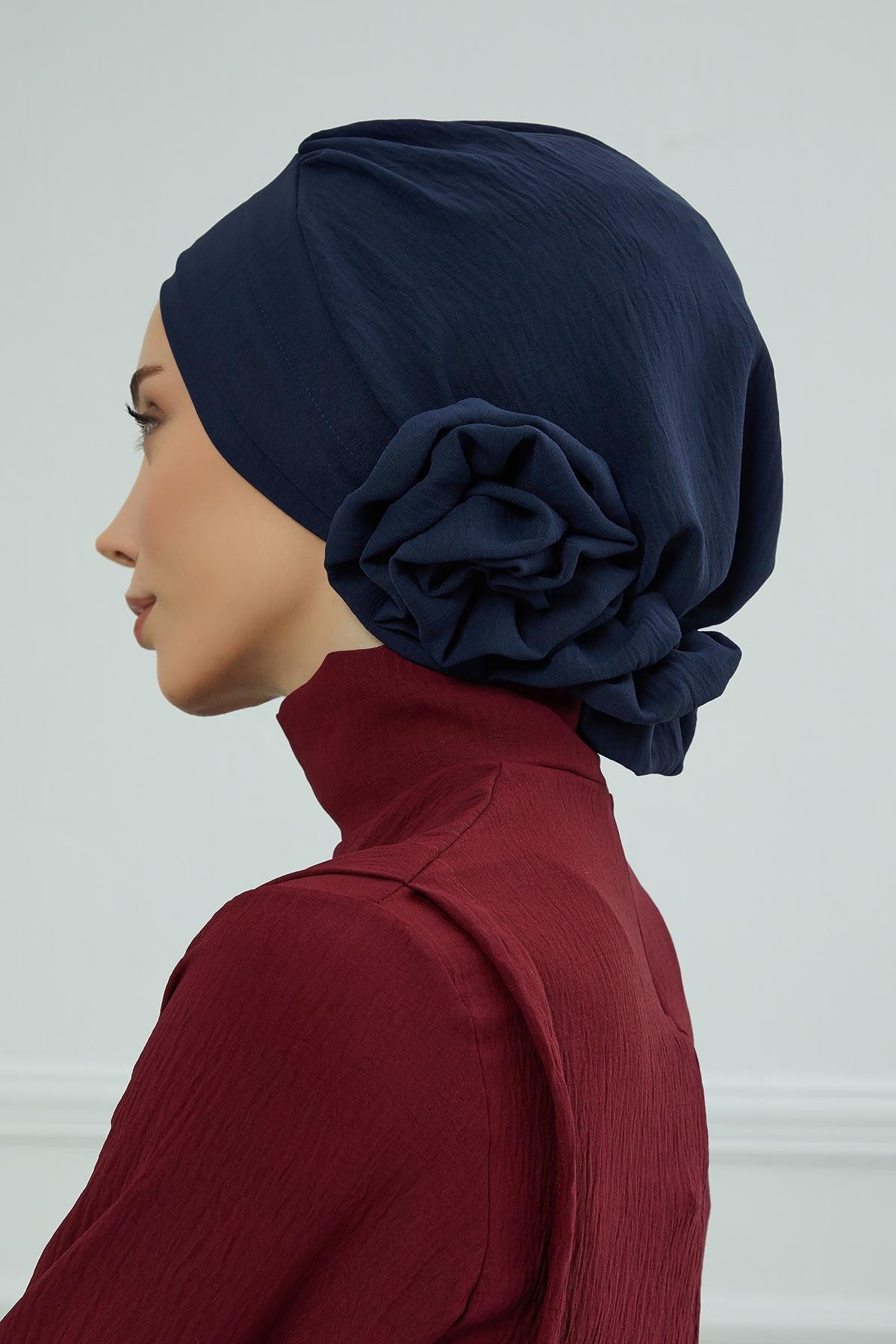 Ready-to-Wear Aerobin Turban with Rosette Detail
