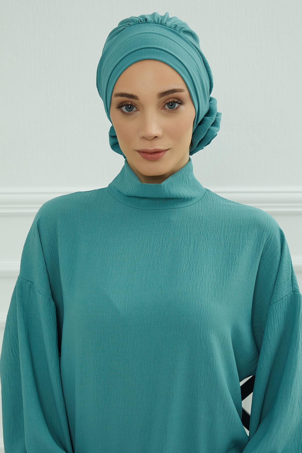 Ready-to-Wear Aerobin Turban with Rosette Detail