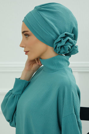 Ready-to-Wear Aerobin Turban with Rosette Detail