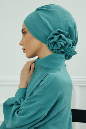 Ready-to-Wear Aerobin Turban with Rosette Detail