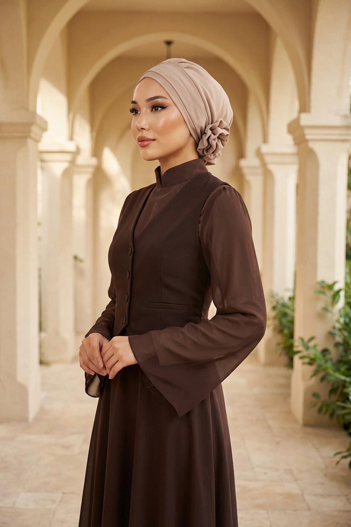 Ready-to-Wear Aerobin Turban with Rosette Detail