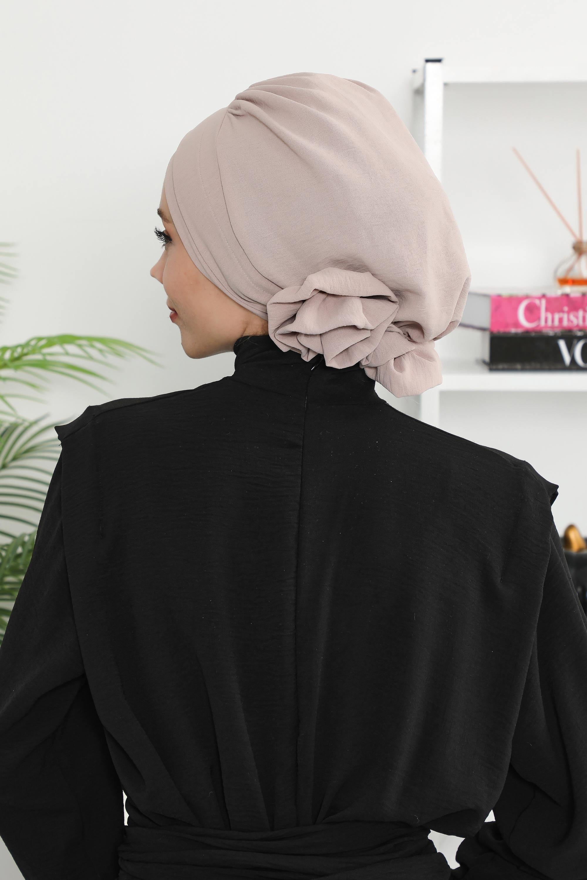 Ready-to-Wear Aerobin Turban with Rosette Detail