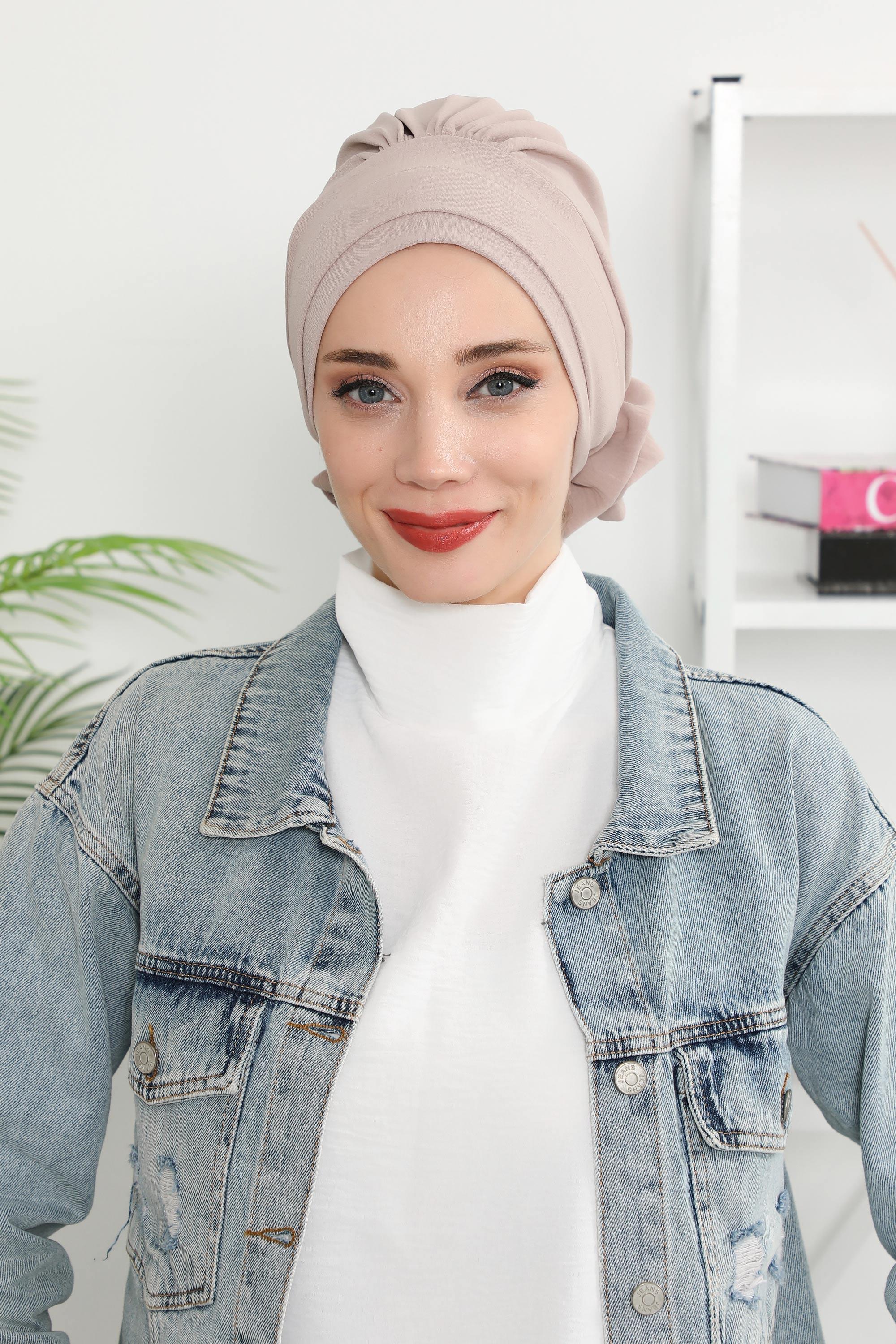 Ready-to-Wear Aerobin Turban with Rosette Detail