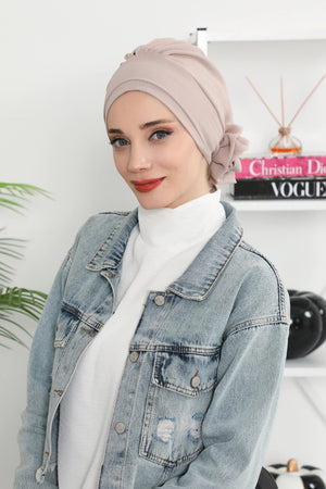 Ready-to-Wear Aerobin Turban with Rosette Detail