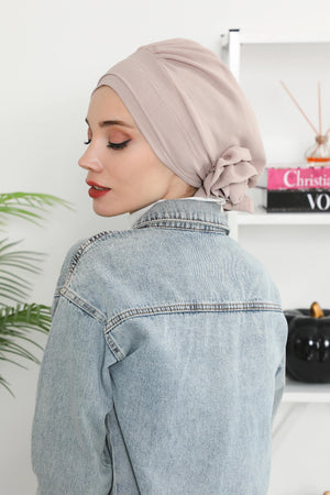 Ready-to-Wear Aerobin Turban with Rosette Detail
