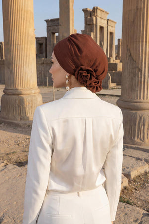 Ready-to-Wear Aerobin Turban with Rosette Detail