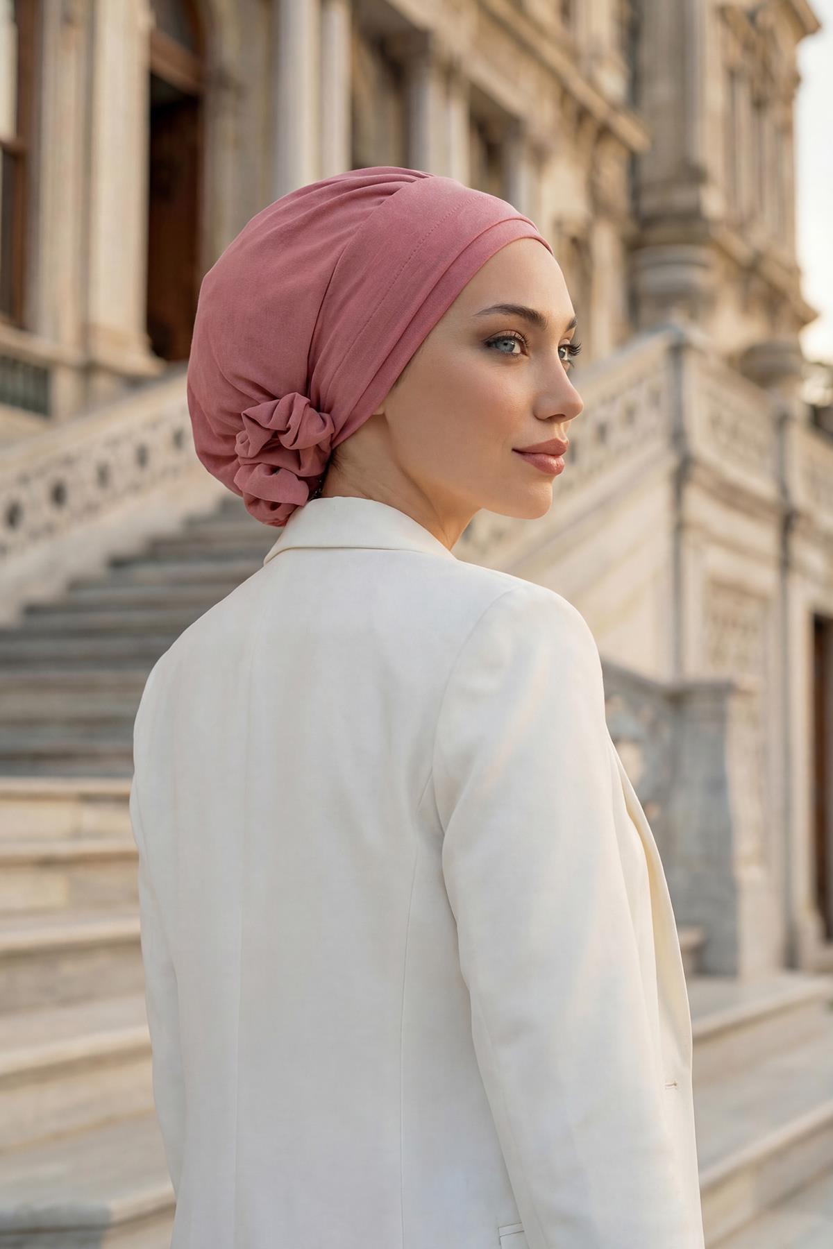 Ready-to-Wear Aerobin Turban with Rosette Detail