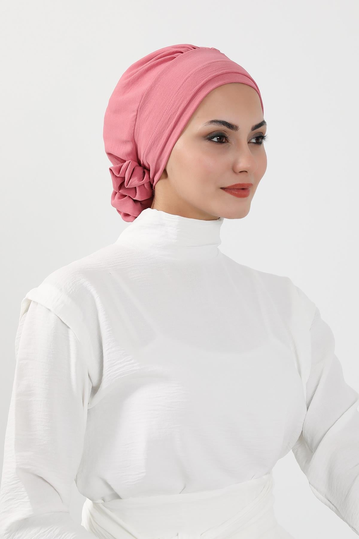 Ready-to-Wear Aerobin Turban with Rosette Detail