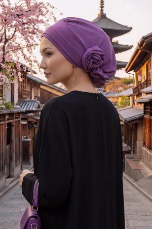 Ready-to-Wear Aerobin Turban with Rosette Detail