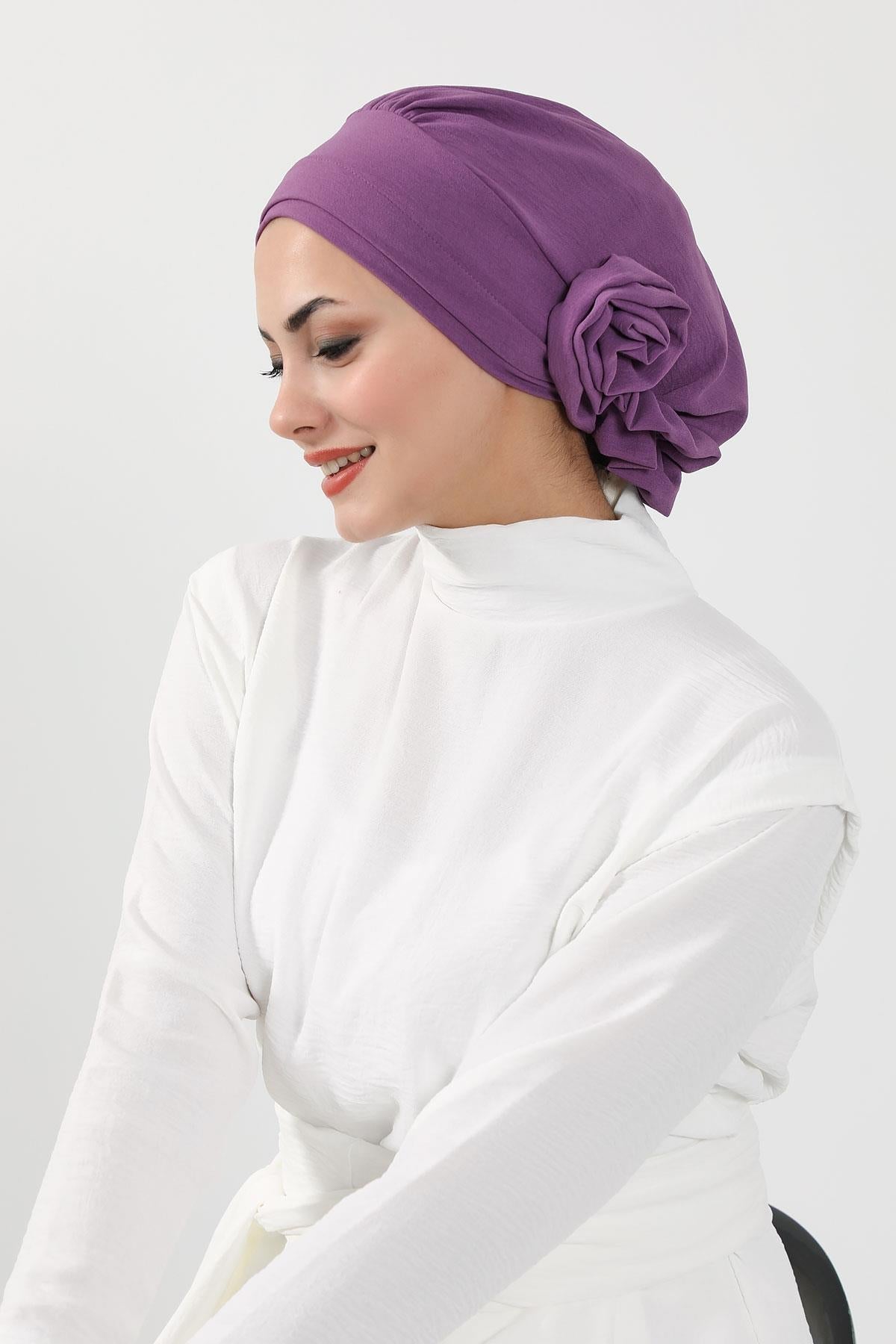 Ready-to-Wear Aerobin Turban with Rosette Detail