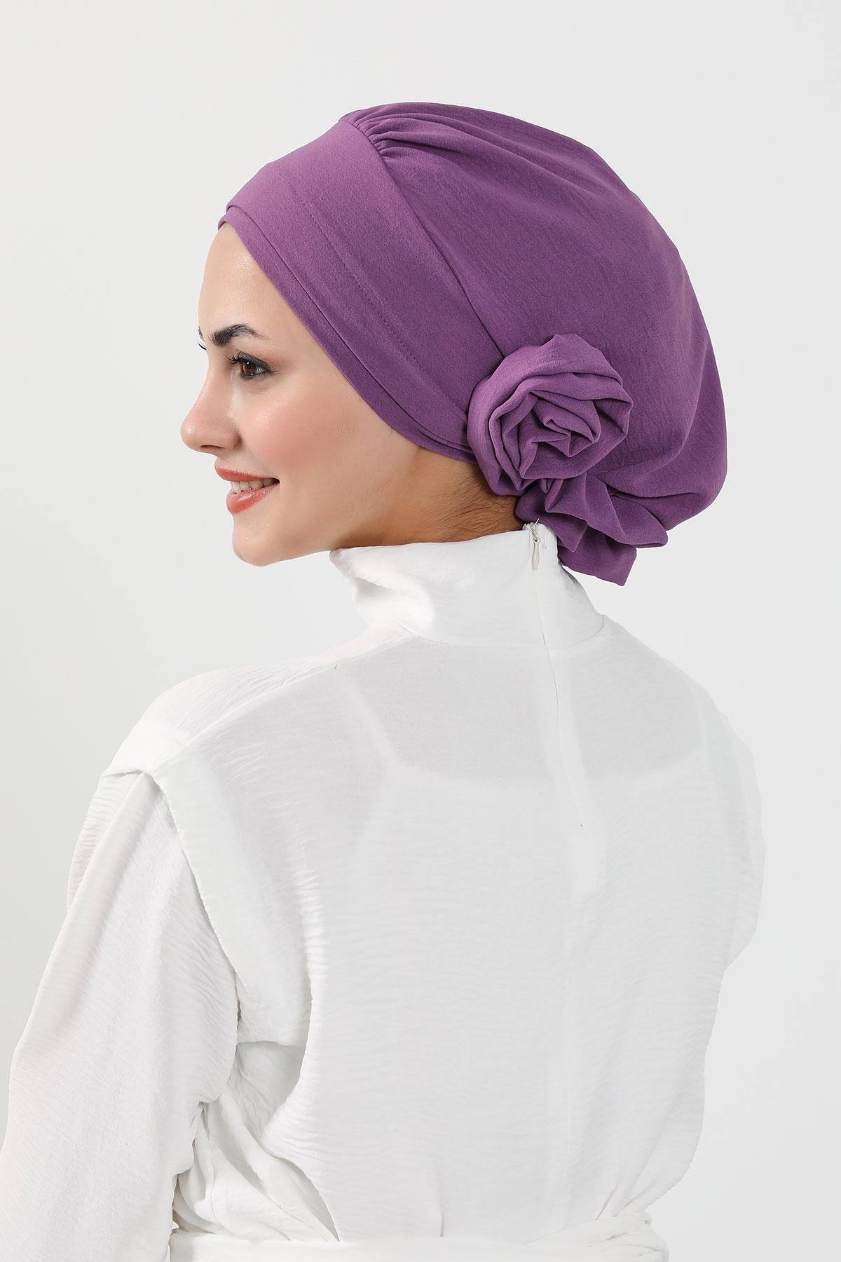 Ready-to-Wear Aerobin Turban with Rosette Detail