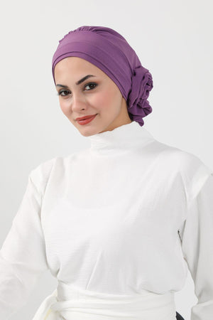 Ready-to-Wear Aerobin Turban with Rosette Detail
