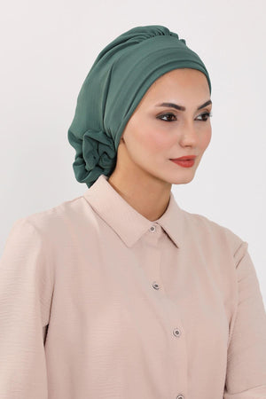 Ready-to-Wear Aerobin Turban with Rosette Detail