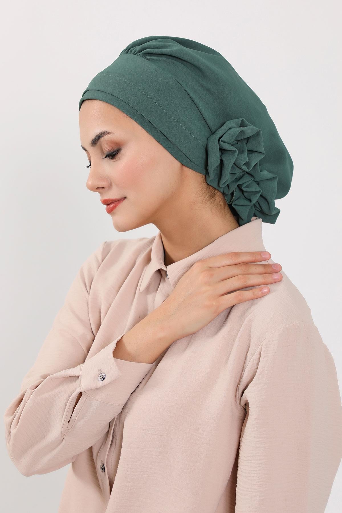 Ready-to-Wear Aerobin Turban with Rosette Detail