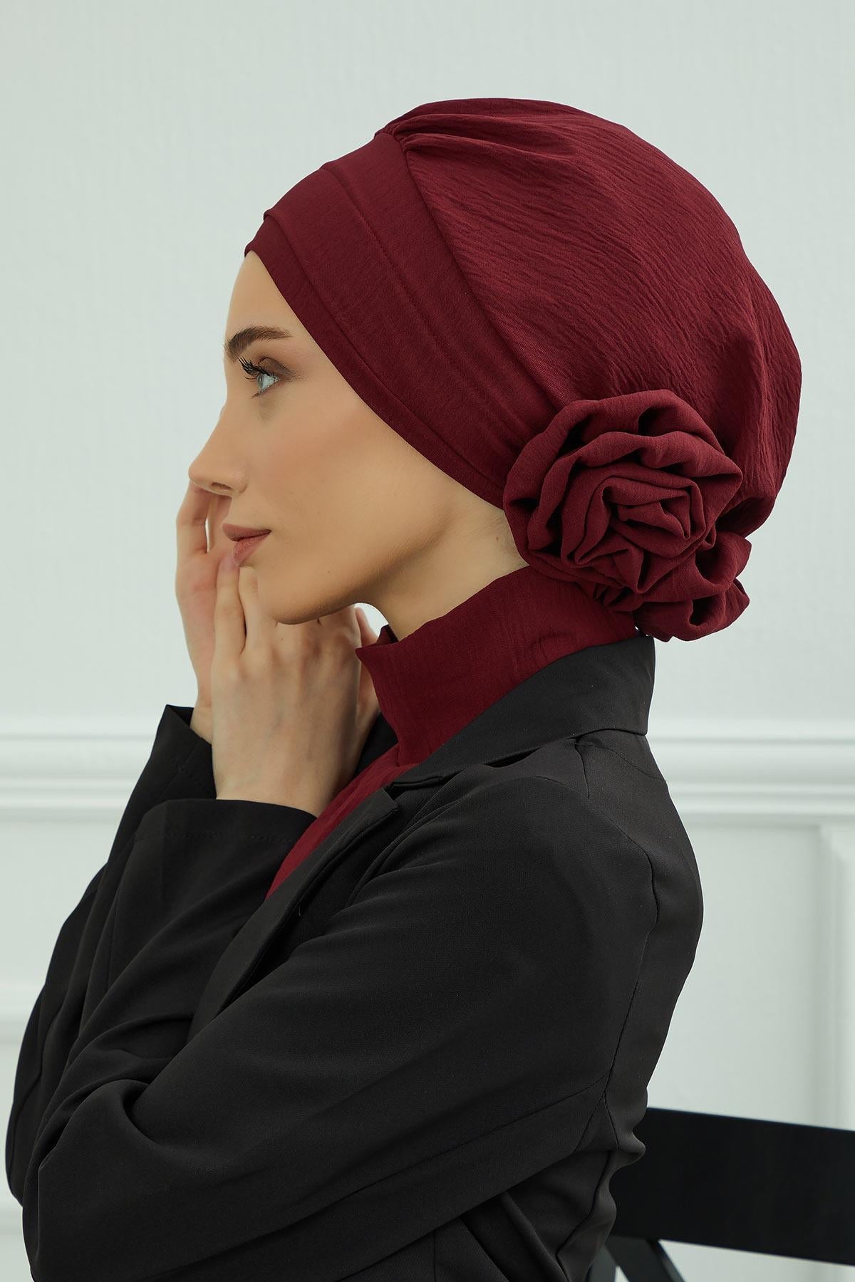 Ready-to-Wear Aerobin Turban with Rosette Detail
