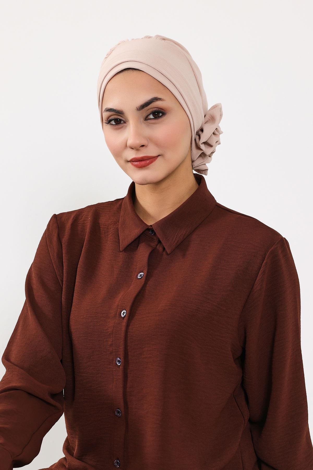 Ready-to-Wear Aerobin Turban with Rosette Detail