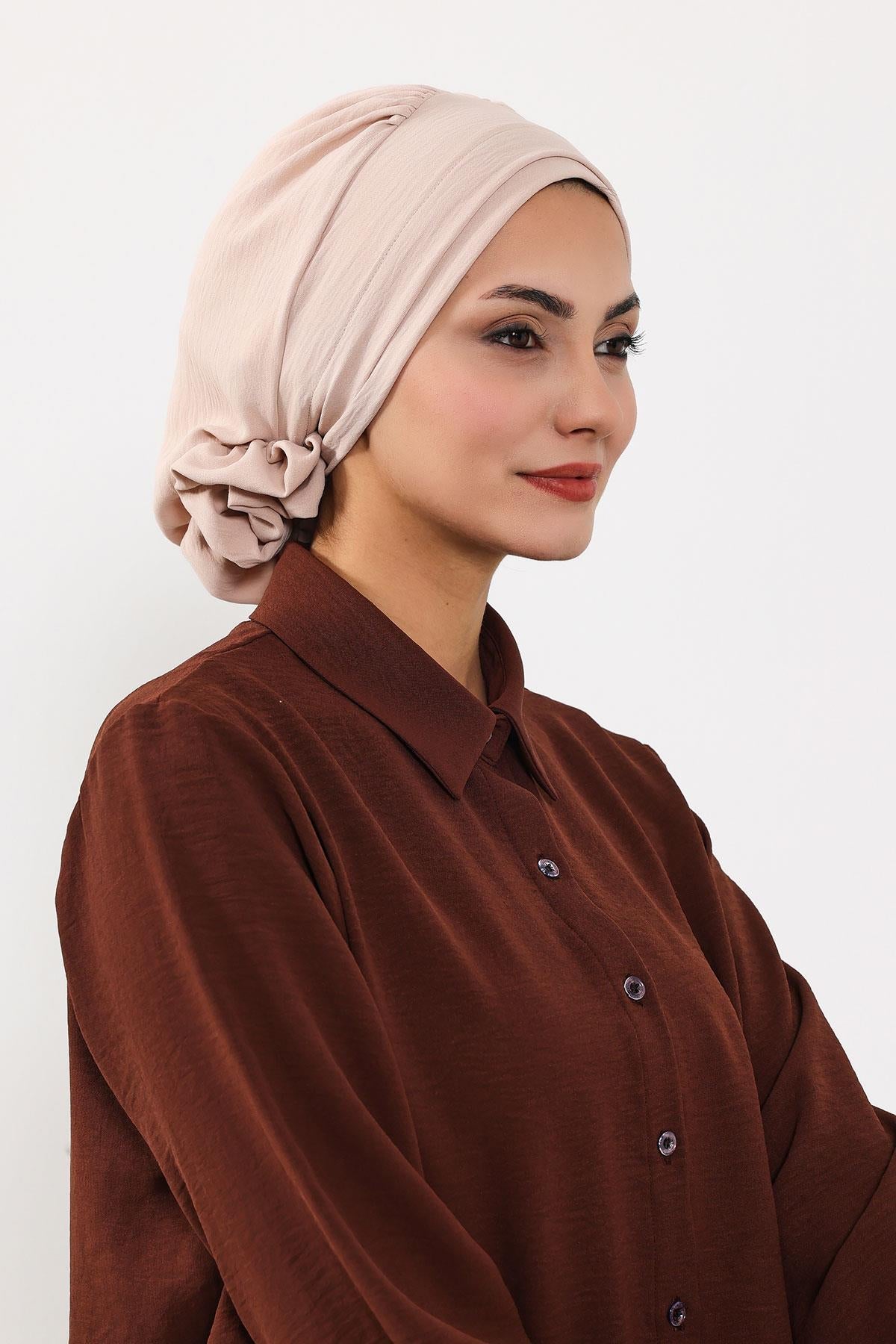 Ready-to-Wear Aerobin Turban with Rosette Detail