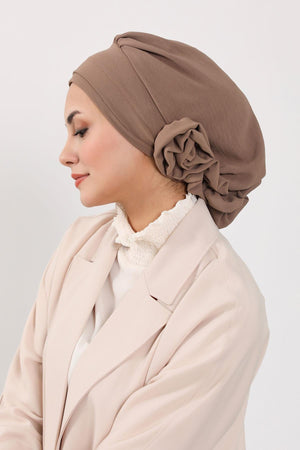 Ready-to-Wear Aerobin Turban with Rosette Detail