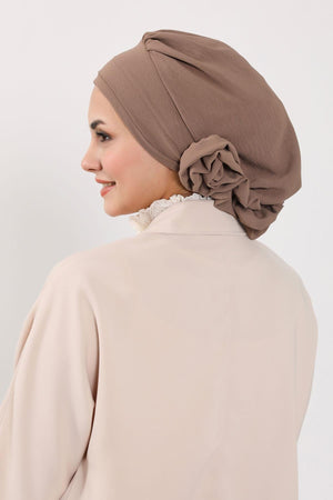 Ready-to-Wear Aerobin Turban with Rosette Detail