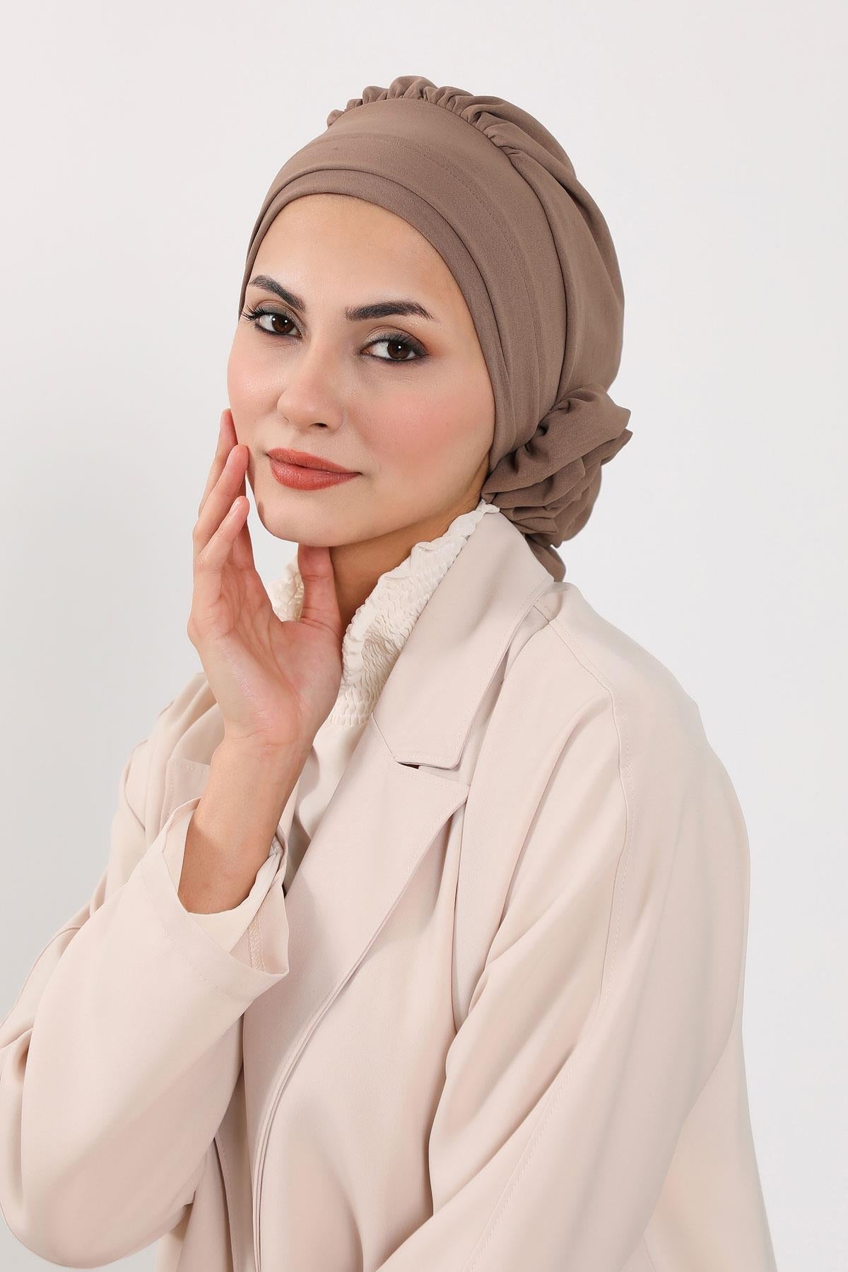 Ready-to-Wear Aerobin Turban with Rosette Detail
